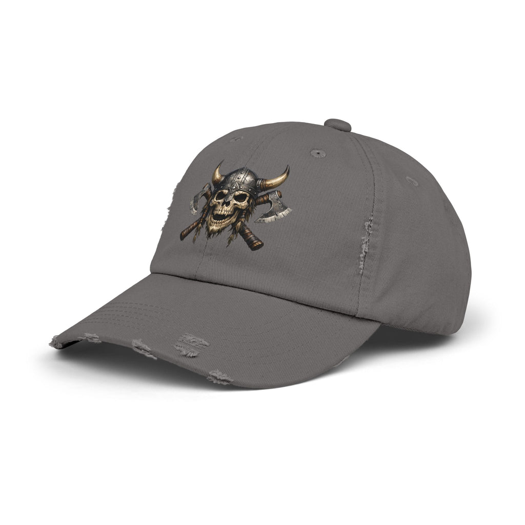 Viking Skull Axe Distressed Cap