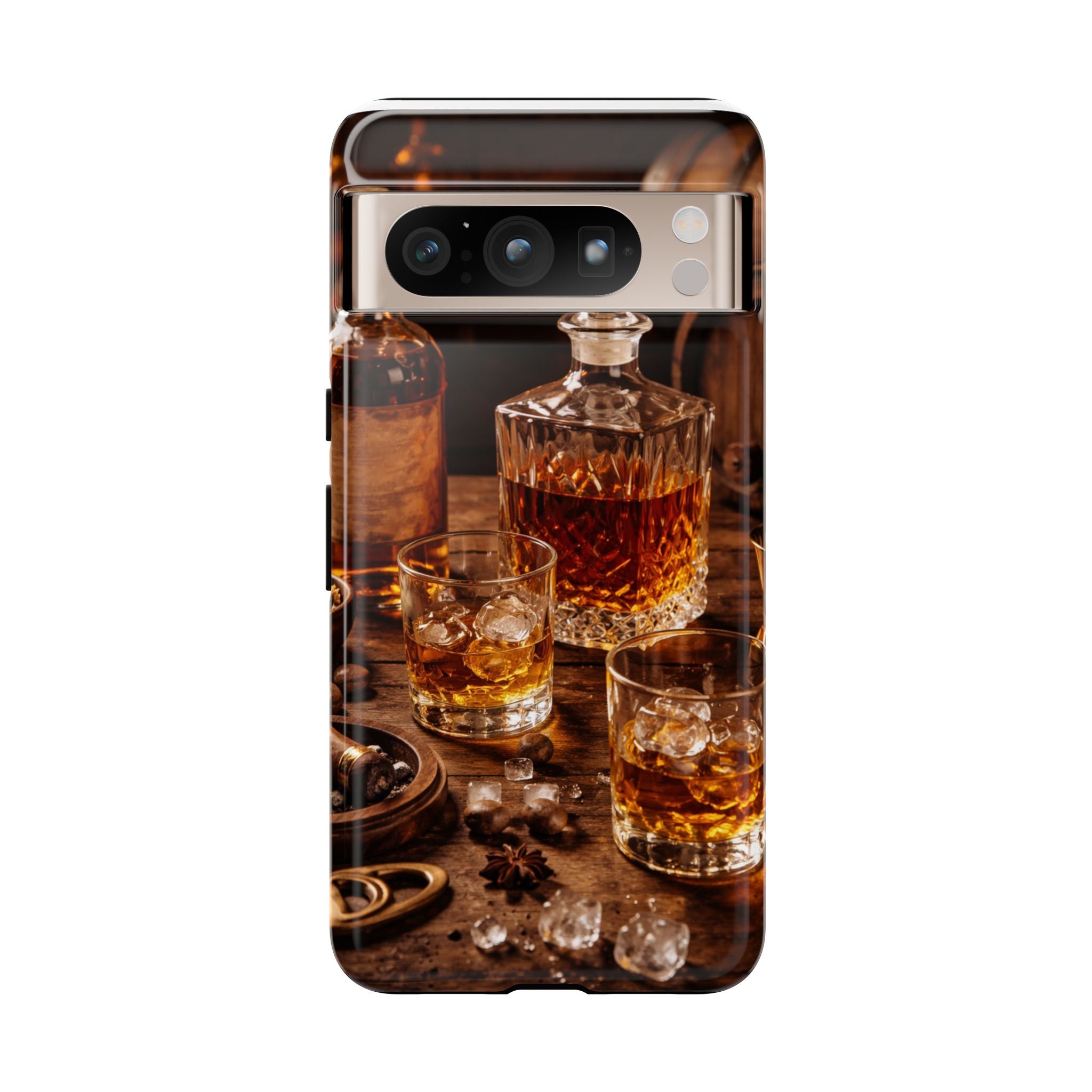 Whiskey Decanter Phone Case — Vintage Bar Spirits Protective Tough Case