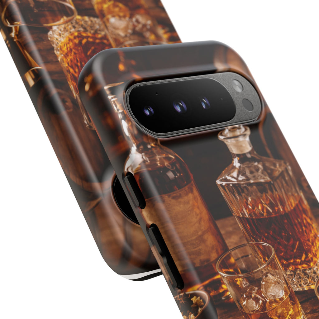 Whiskey Decanter Phone Case — Vintage Bar Spirits Protective Tough Case