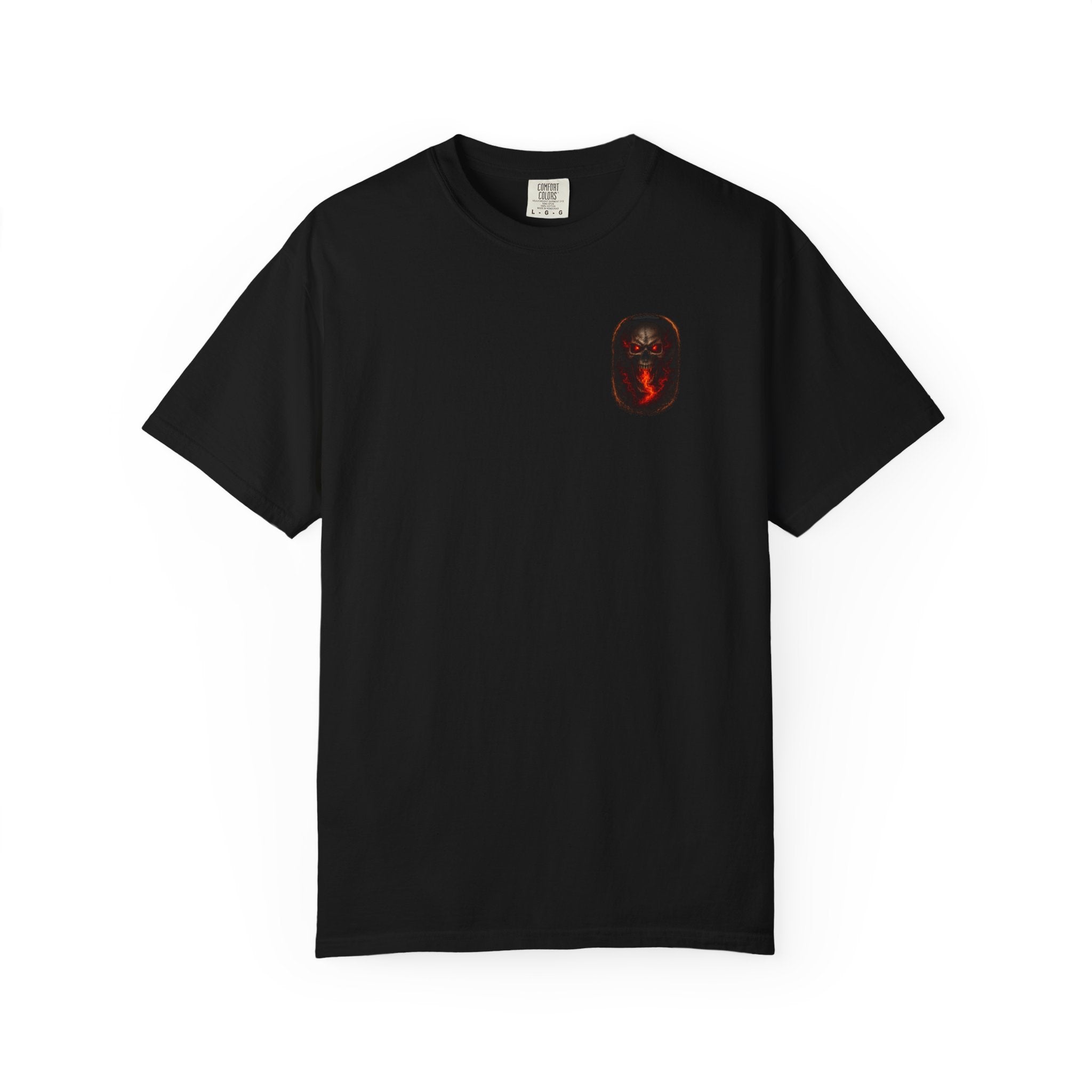 Premium Devil's Reject Skull T-Shirt — Flaming Skull Graphic Tee