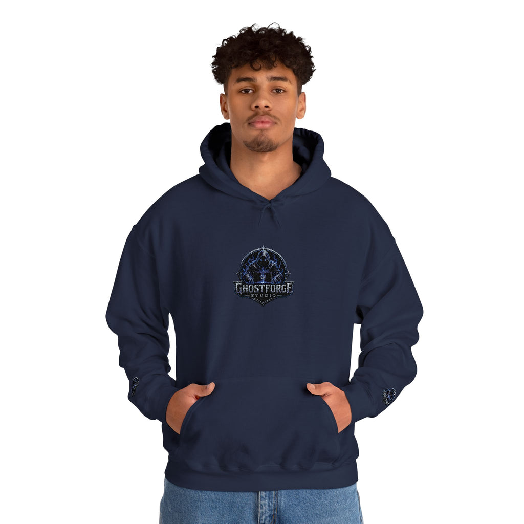 GhostForge Logo Hoodie — Graphic Wraith Hooded Sweatshirt