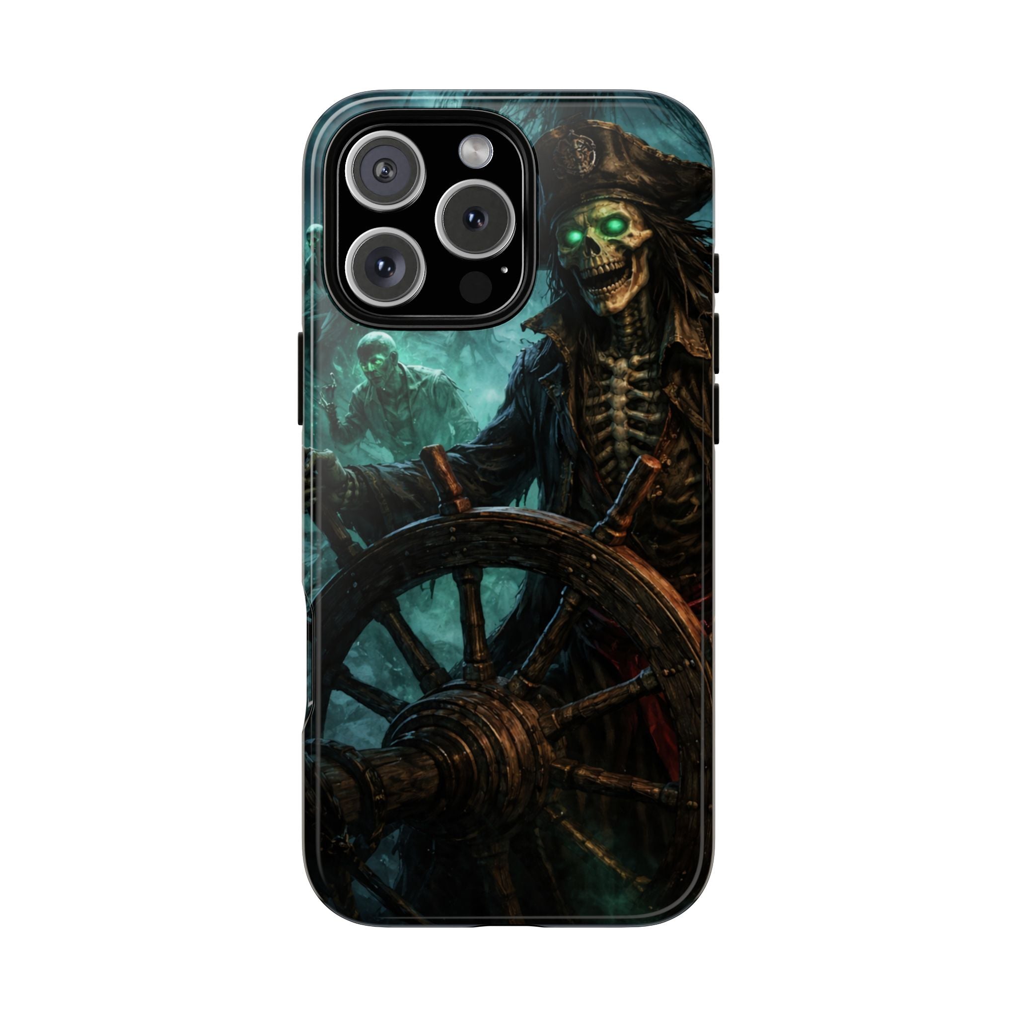 Pirate Skeleton Phone Case — Haunted Ship Captain iPhone Cover