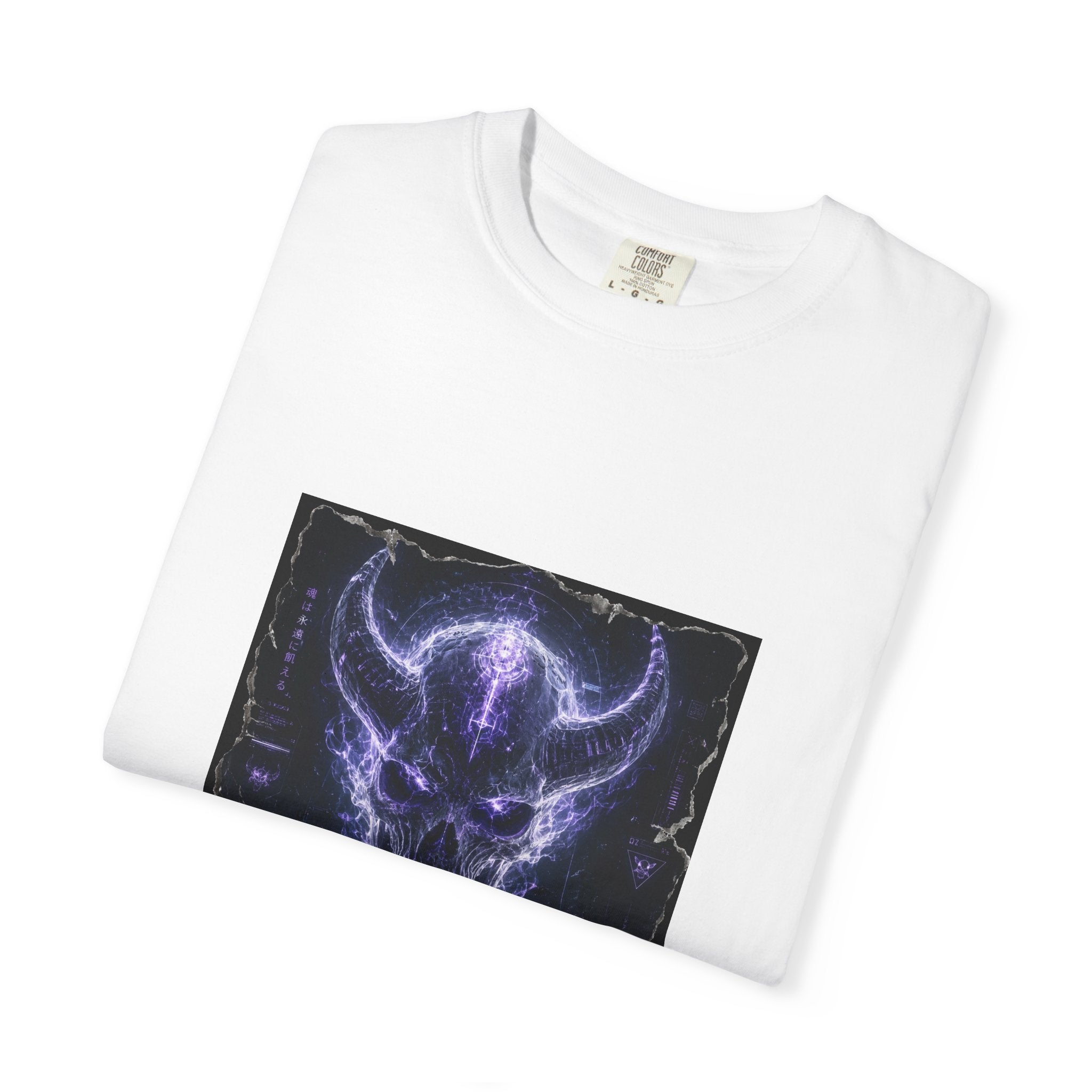 Ethereal Demon Skull T-Shirt — Cyber Goth Graphic Tee