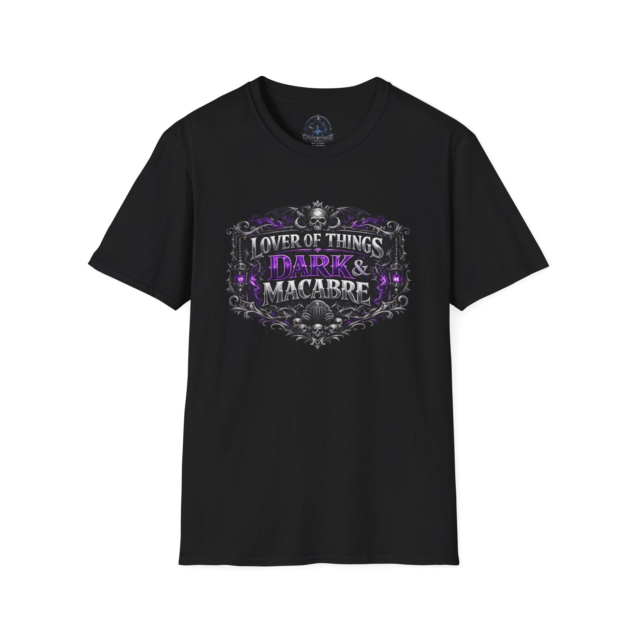T-Shirt — "Lover of Things Dark & Macabre V2" Gothic Graphic Tee