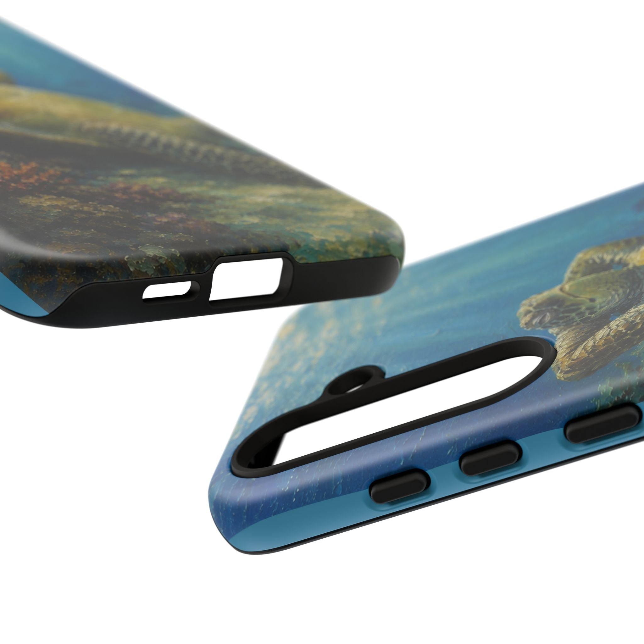 Sea Turtle Relaxation Phone Case — Ocean Underwater Art Protective Tough Case