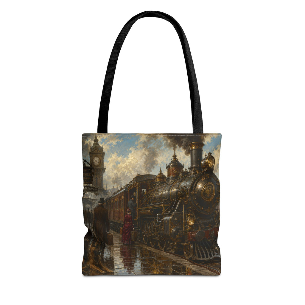Steampunk Tote Bag — Victorian Station Art All-Over Print