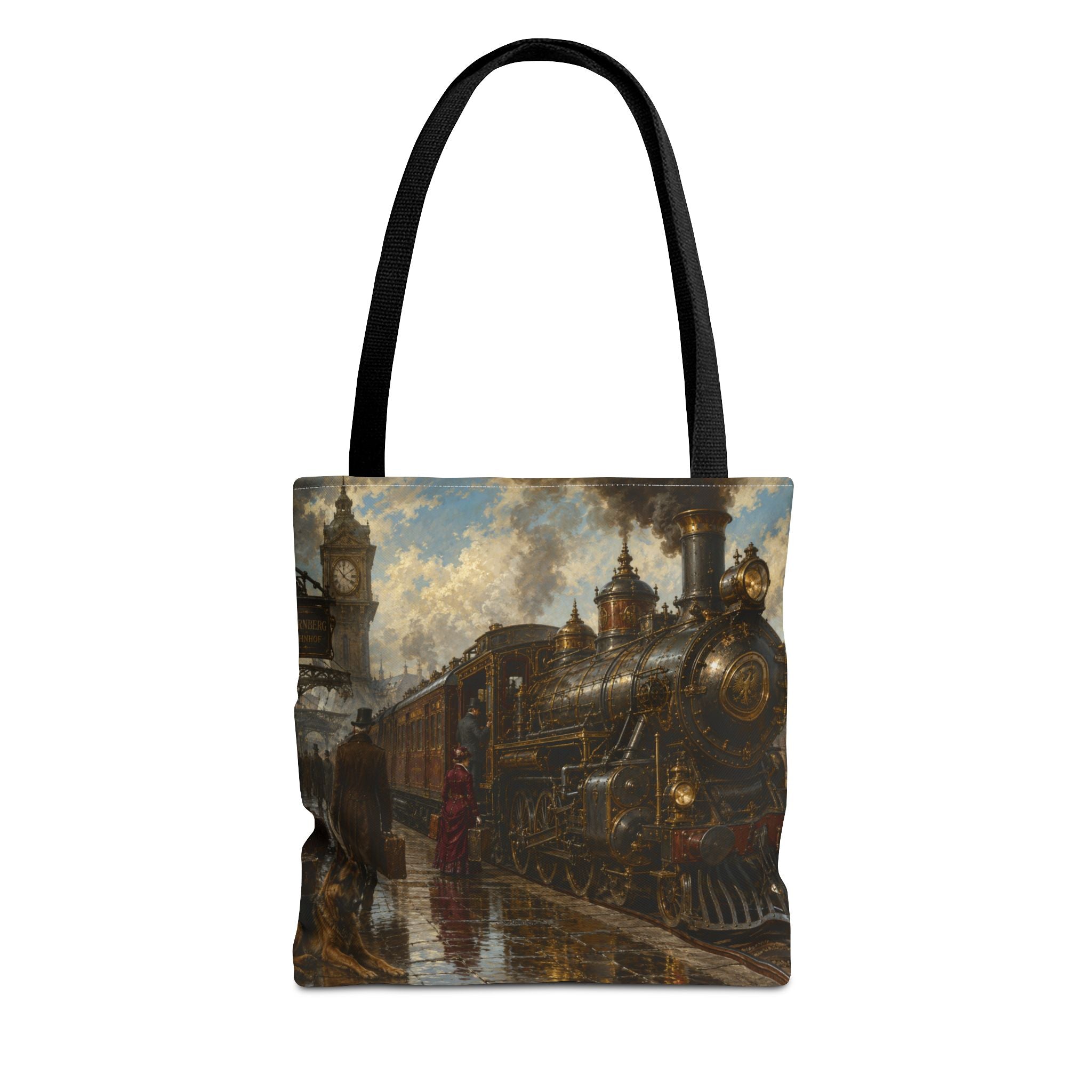 Steampunk Tote Bag — Victorian Station Art All-Over Print