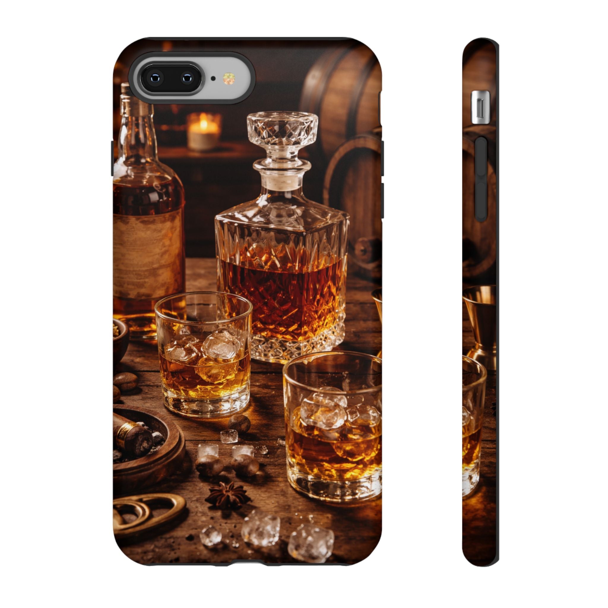 Whiskey Decanter Phone Case — Vintage Bar Spirits Protective Tough Case