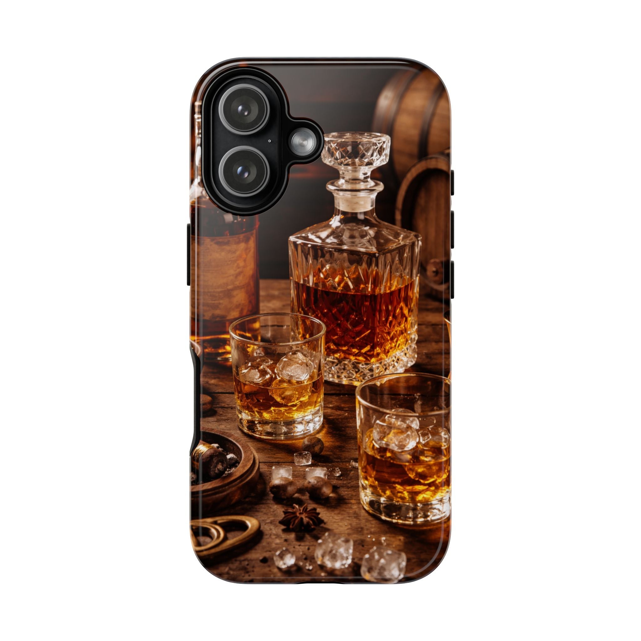 Whiskey Decanter Phone Case — Vintage Bar Spirits Protective Tough Case