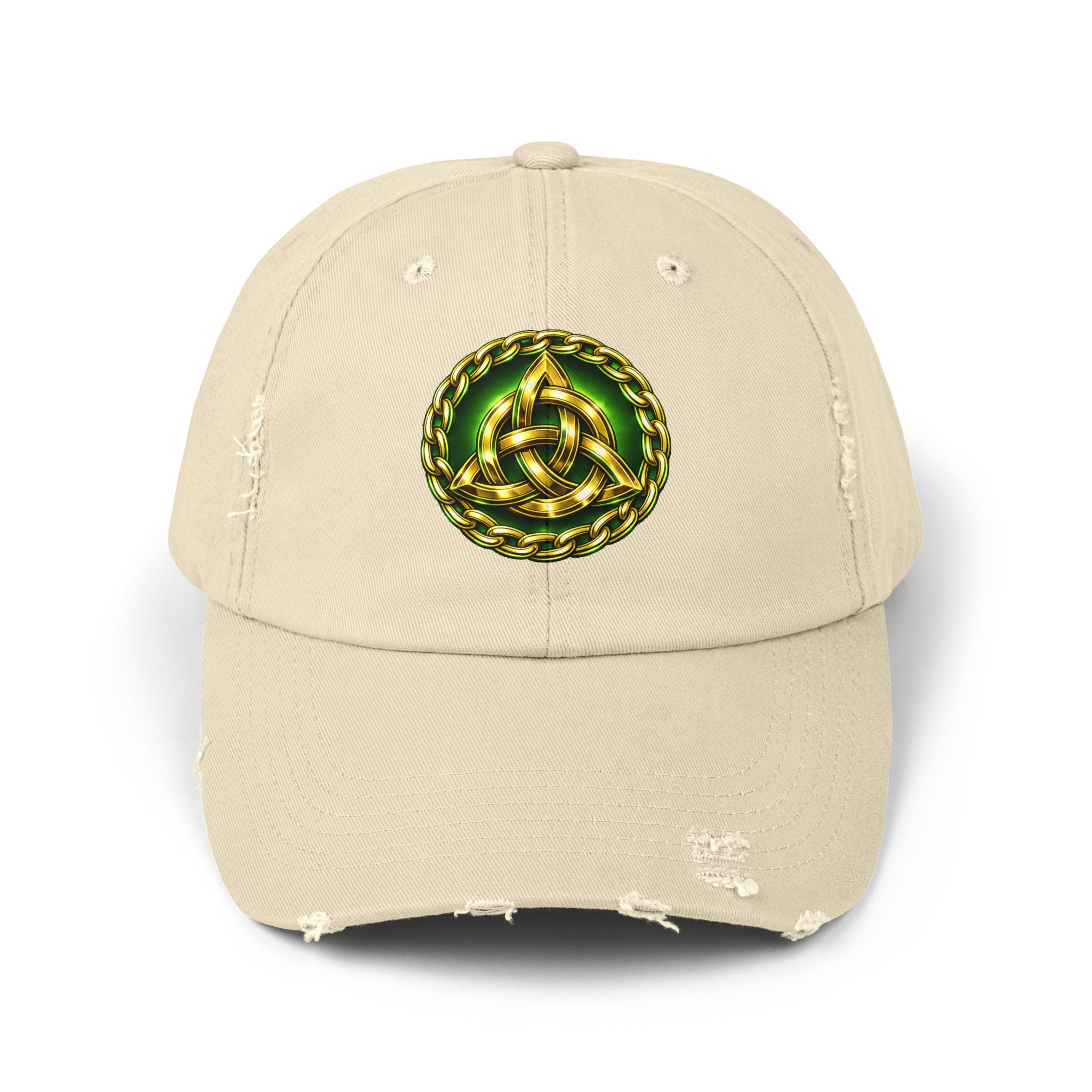 Celtic Triquerta - Trinity Knot Distressed Cap