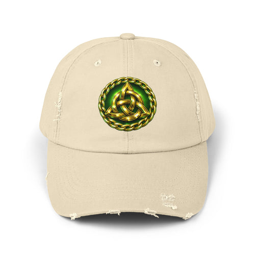 Celtic Triquerta - Trinity Knot Distressed Cap