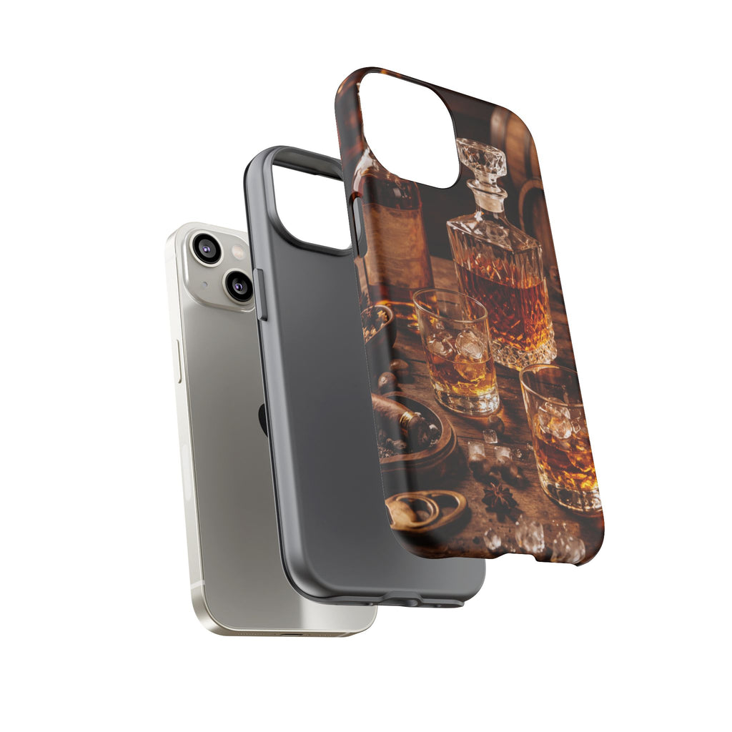 Whiskey Decanter Phone Case — Vintage Bar Spirits Protective Tough Case