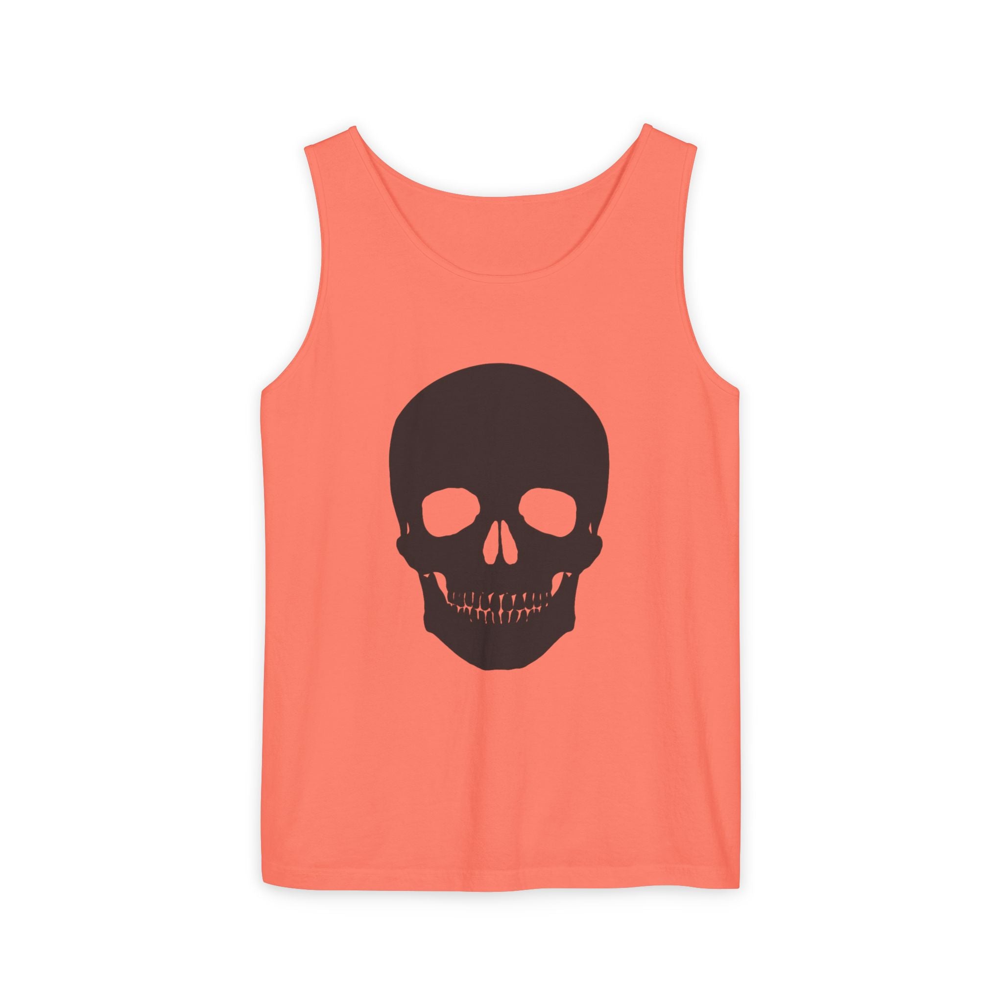 Skull Graphic Tank Top — Bold Black Skull Summer Vest