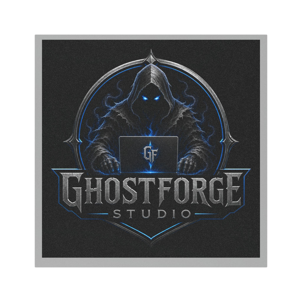 GhostForge Studio Car Magnet — Dark Hooded Logo Automotive Decal