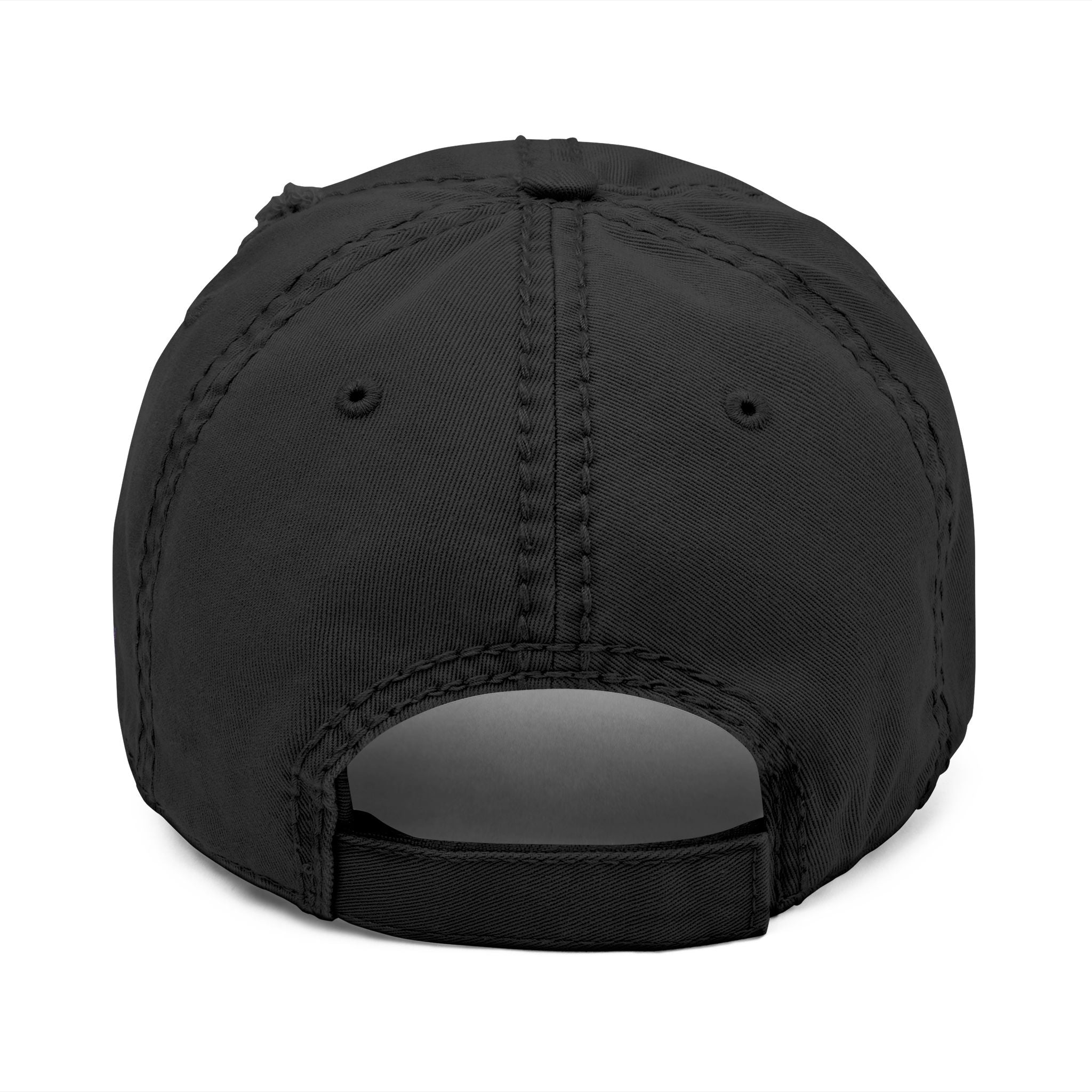 Memento Mori Embroidered Distressed Dad Hat