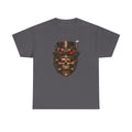 Skull Steampunk Tee — Red-Eyed Skull Graphic Shirt