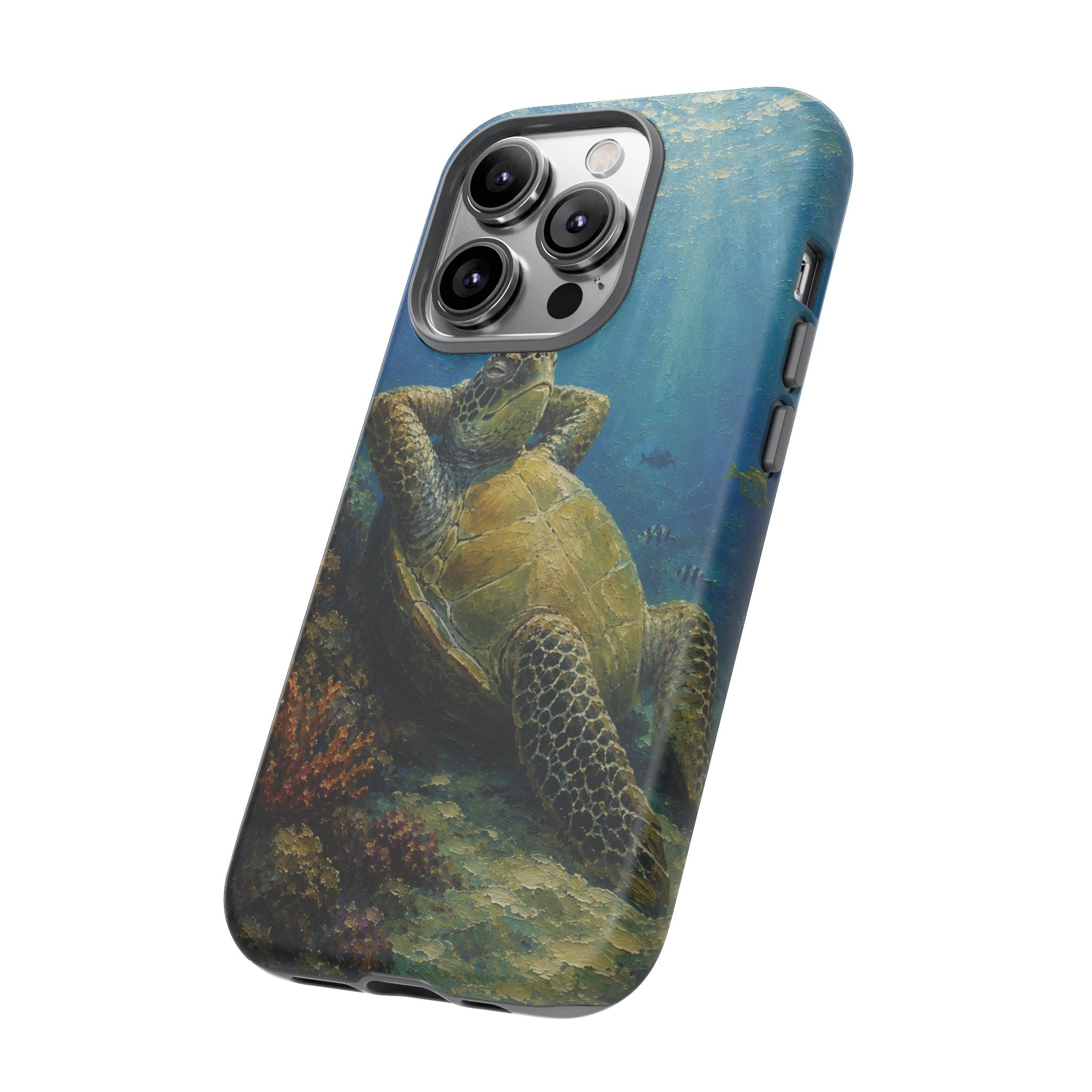 Sea Turtle Relaxation Phone Case — Ocean Underwater Art Protective Tough Case
