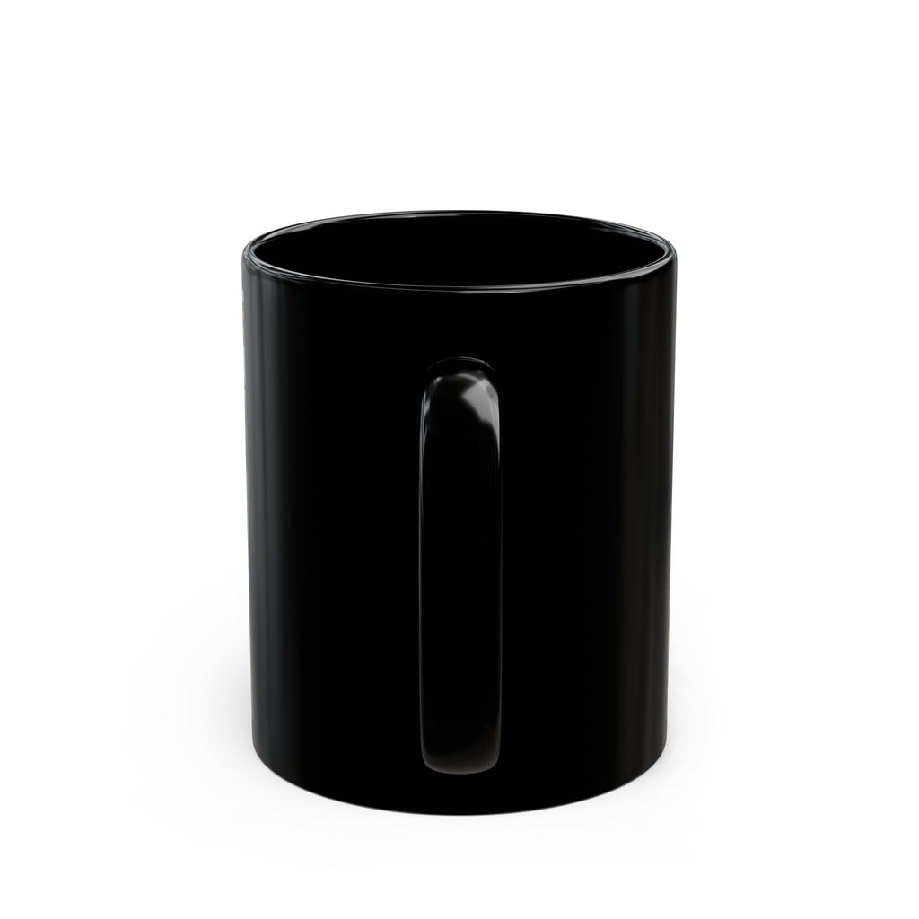 Steampunk Vintage Racecar Black Mug - 'Finish' Retro Racing Coffee Cup (11oz/15oz)