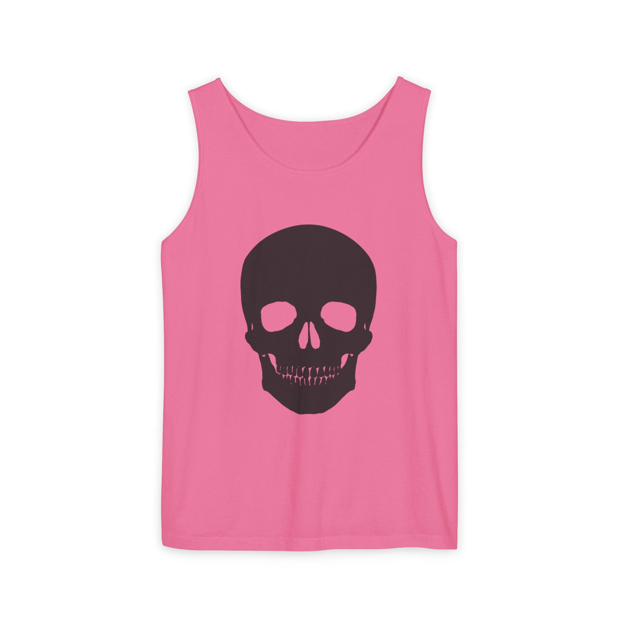 Skull Graphic Tank Top — Bold Black Skull Summer Vest