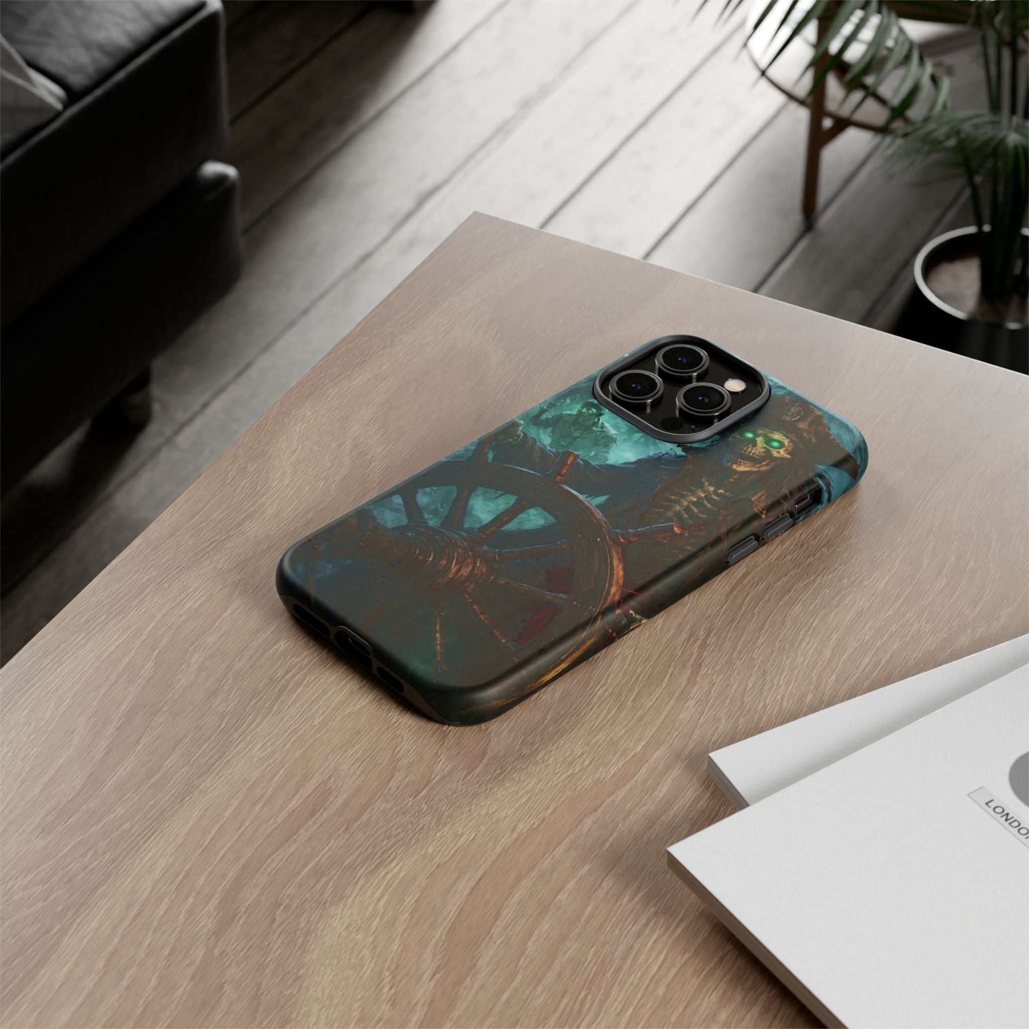 Pirate Skeleton Phone Case — Haunted Ship Captain iPhone Cover