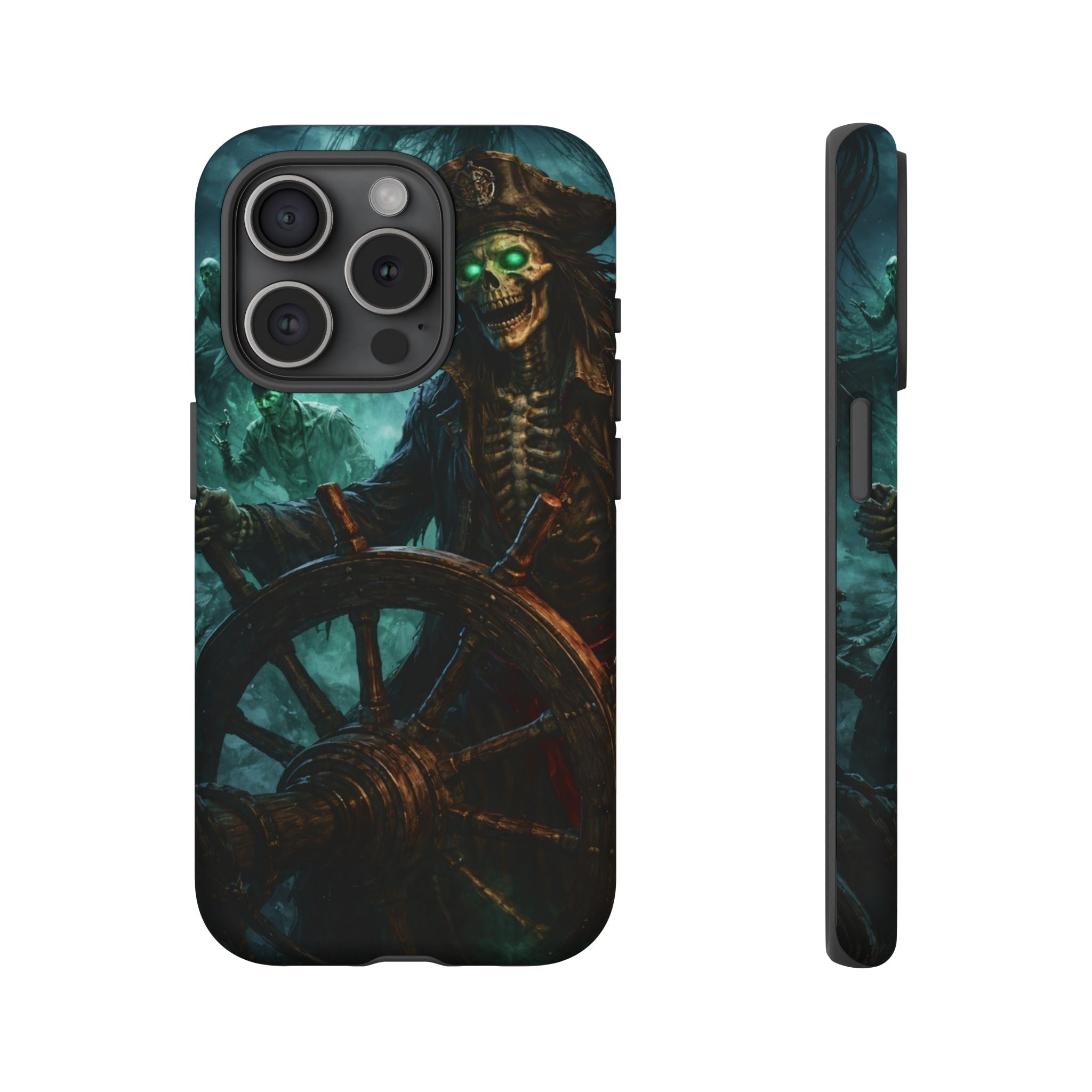 Pirate Skeleton Phone Case — Haunted Ship Captain iPhone Cover
