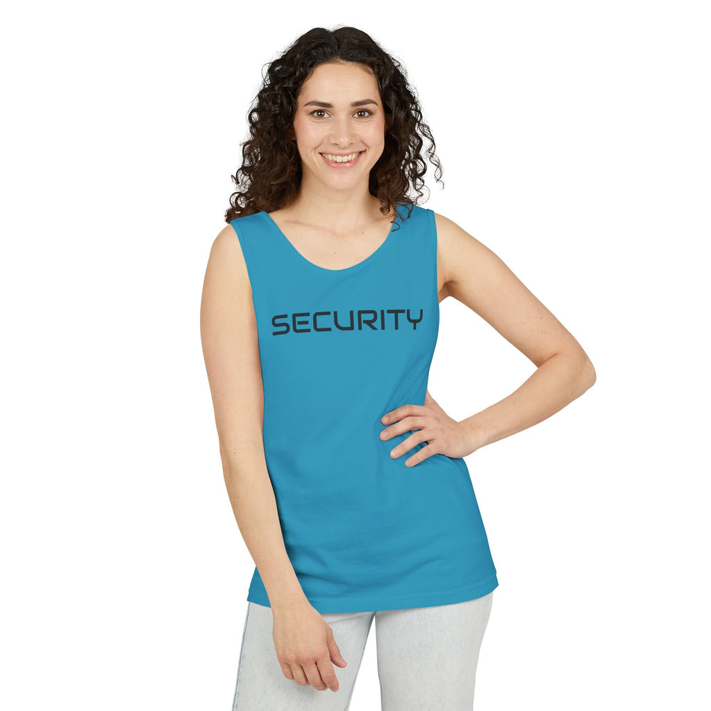 SECURITY Graphic Tank Top — Bold 'SECURITY' Streetwear Muscle Tee
