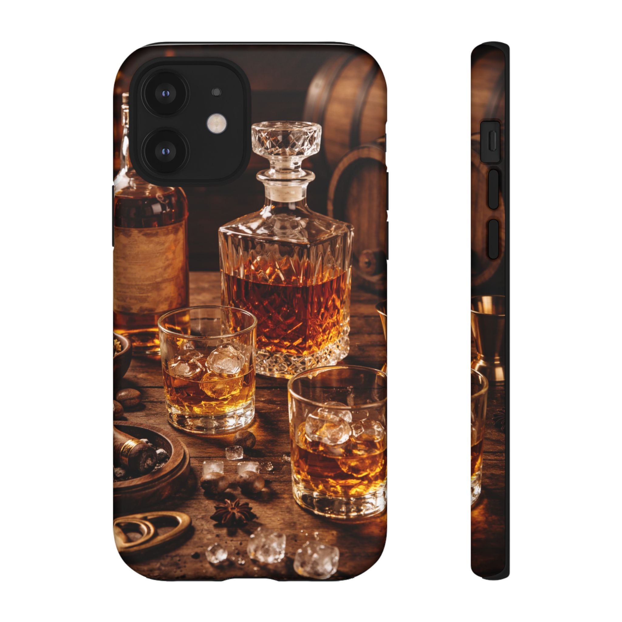 Whiskey Decanter Phone Case — Vintage Bar Spirits Protective Tough Case