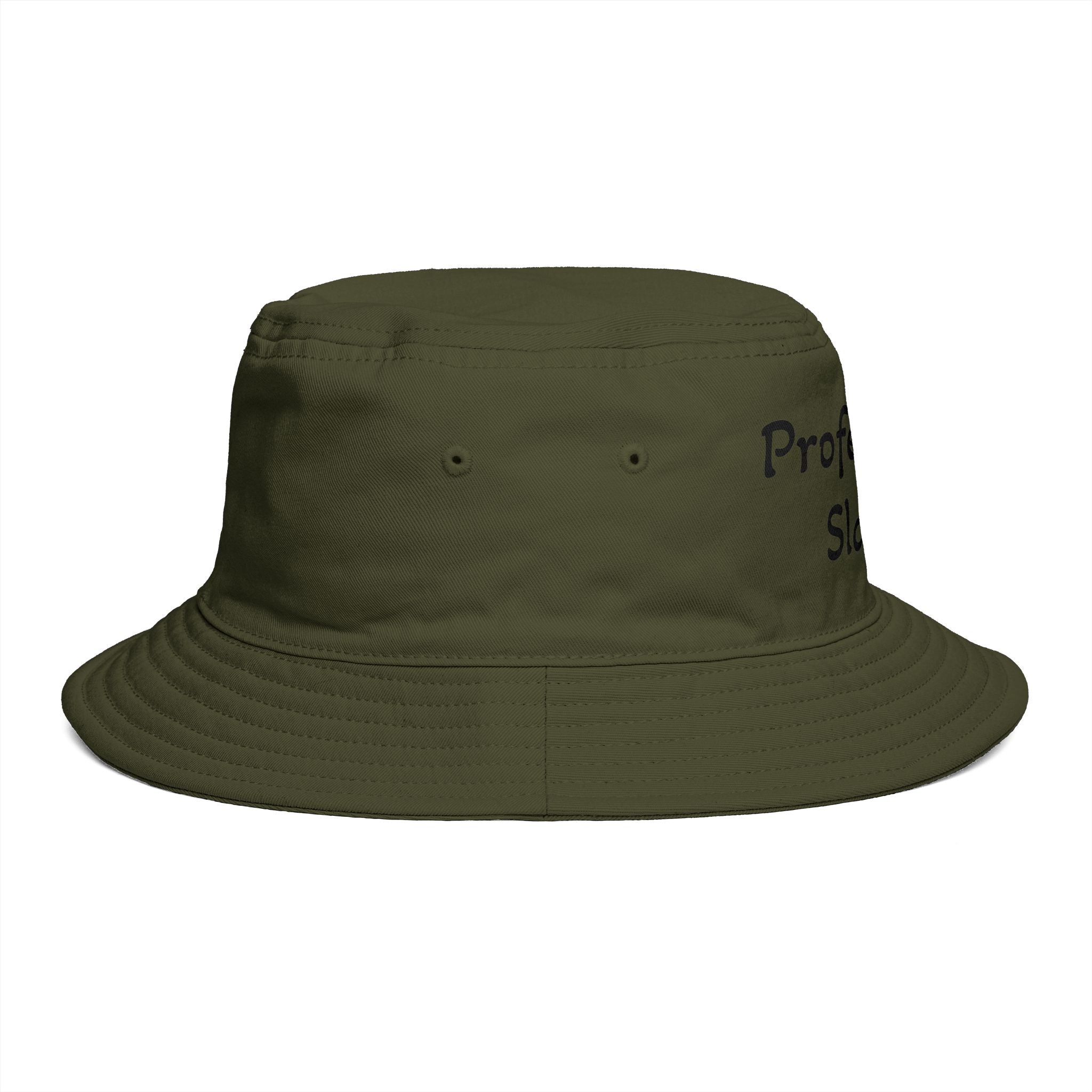 Professional Slacker Bucket Hat — Funny Casual Brim Hat for Laid-Back Style