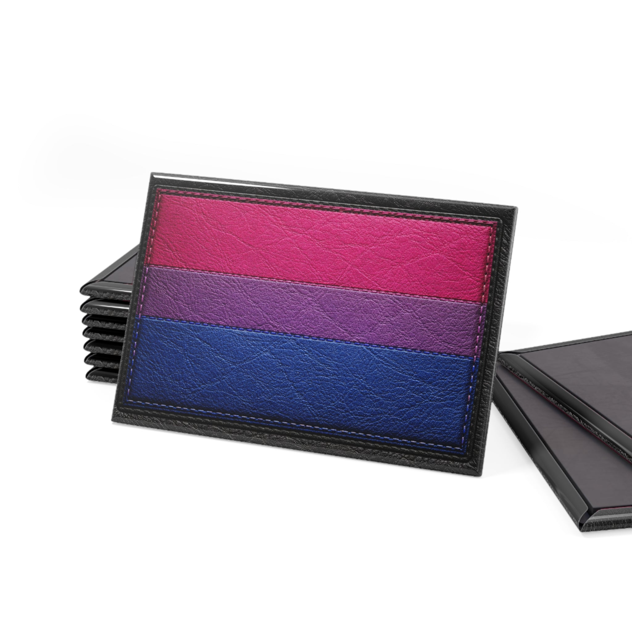 Bisexual Flag Rectangle Magnet — Pride Leather-Texture Refrigerator Magnet