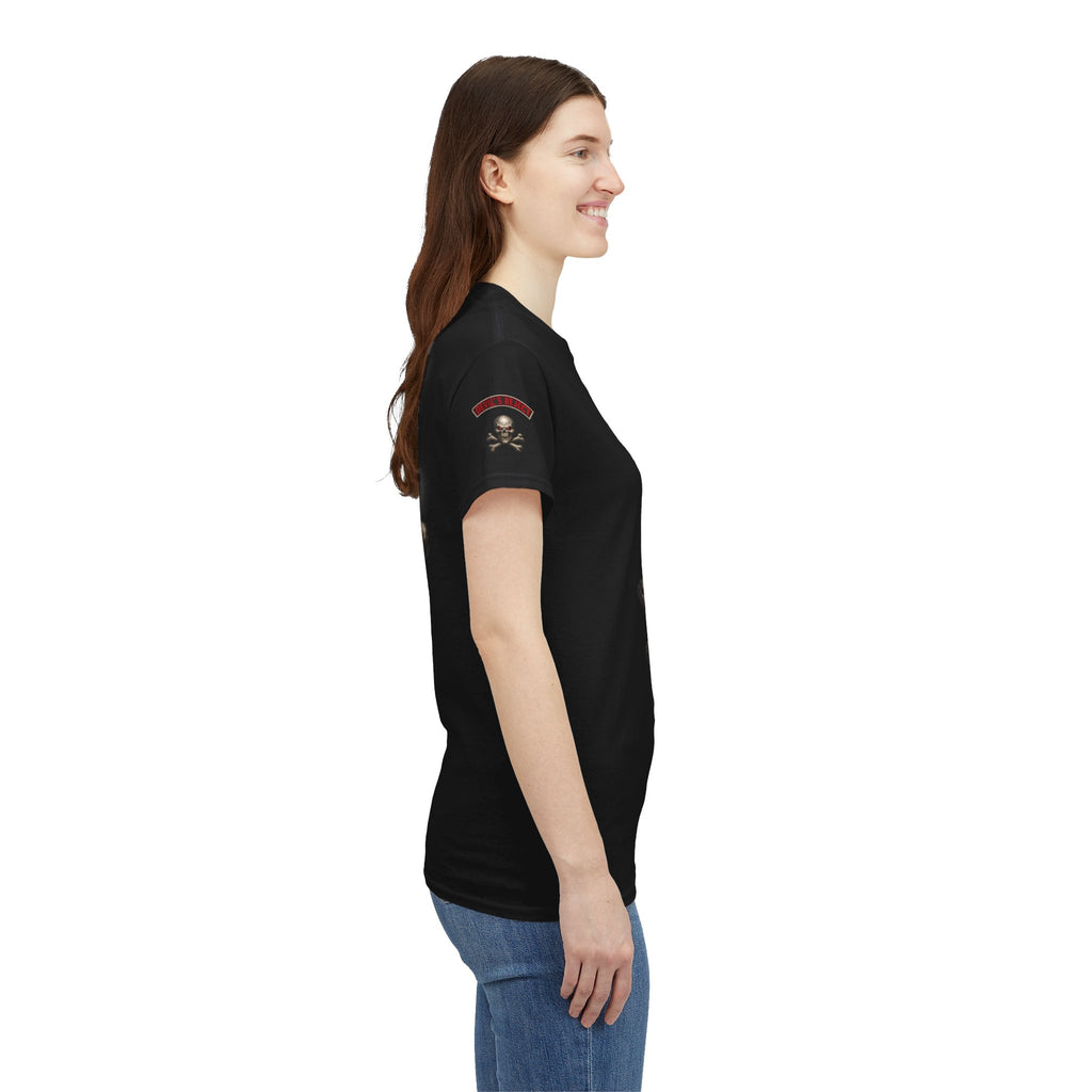 Premium Skull & Crossbones Graphic Tee — Red-Eye Pirate Skull T-Shirt