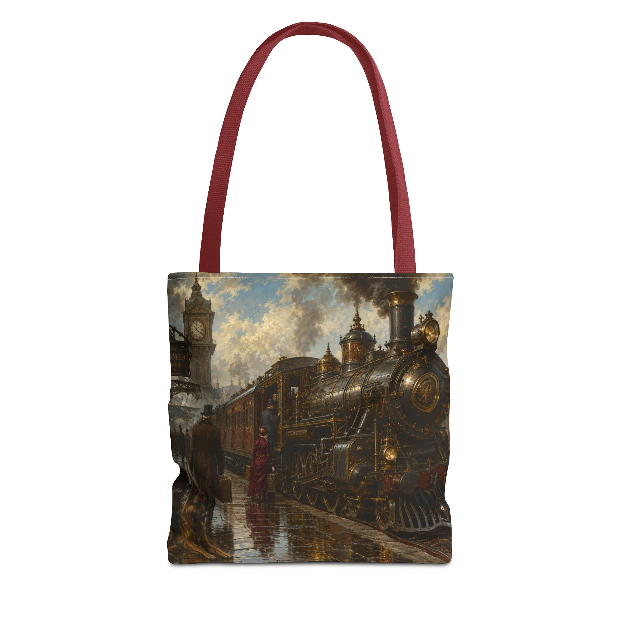 Steampunk Tote Bag — Victorian Station Art All-Over Print