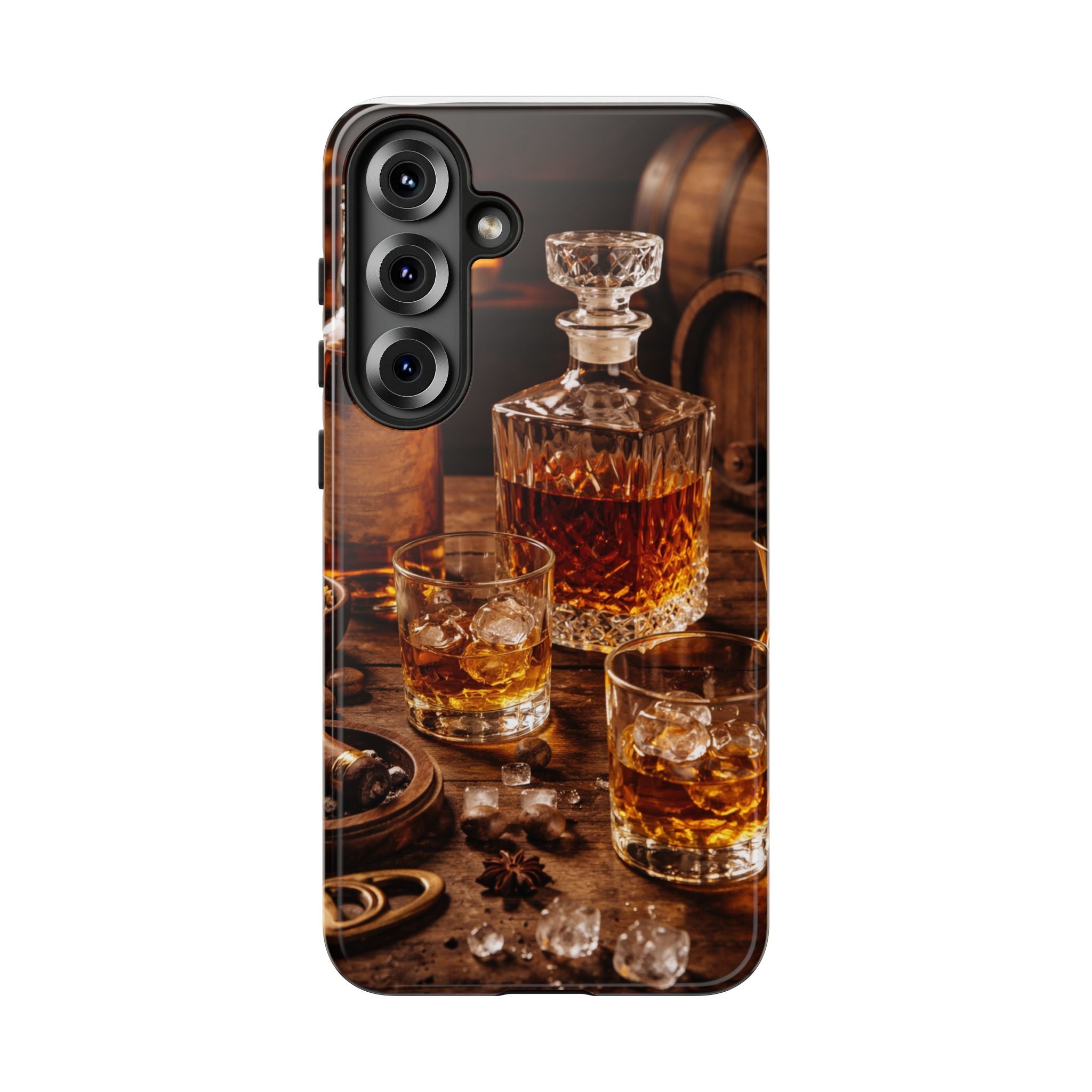 Whiskey Decanter Phone Case — Vintage Bar Spirits Protective Tough Case