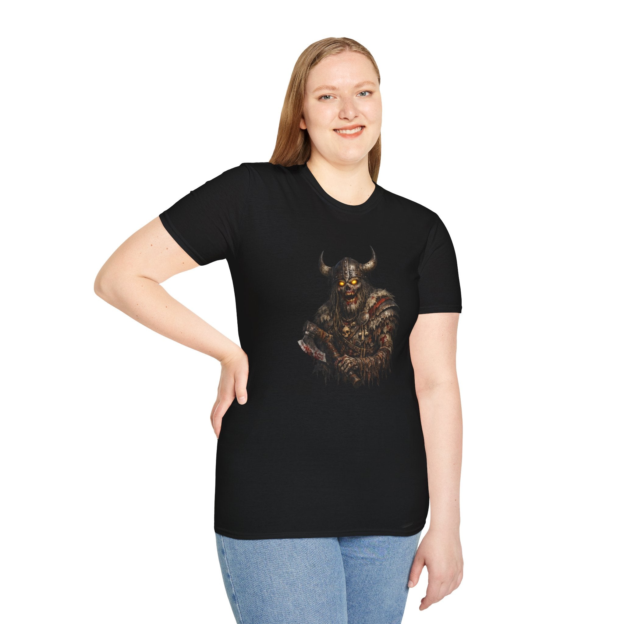 Viking Draugr T-Shirt — Glowing Eyes Norse Warrior Graphic Tee