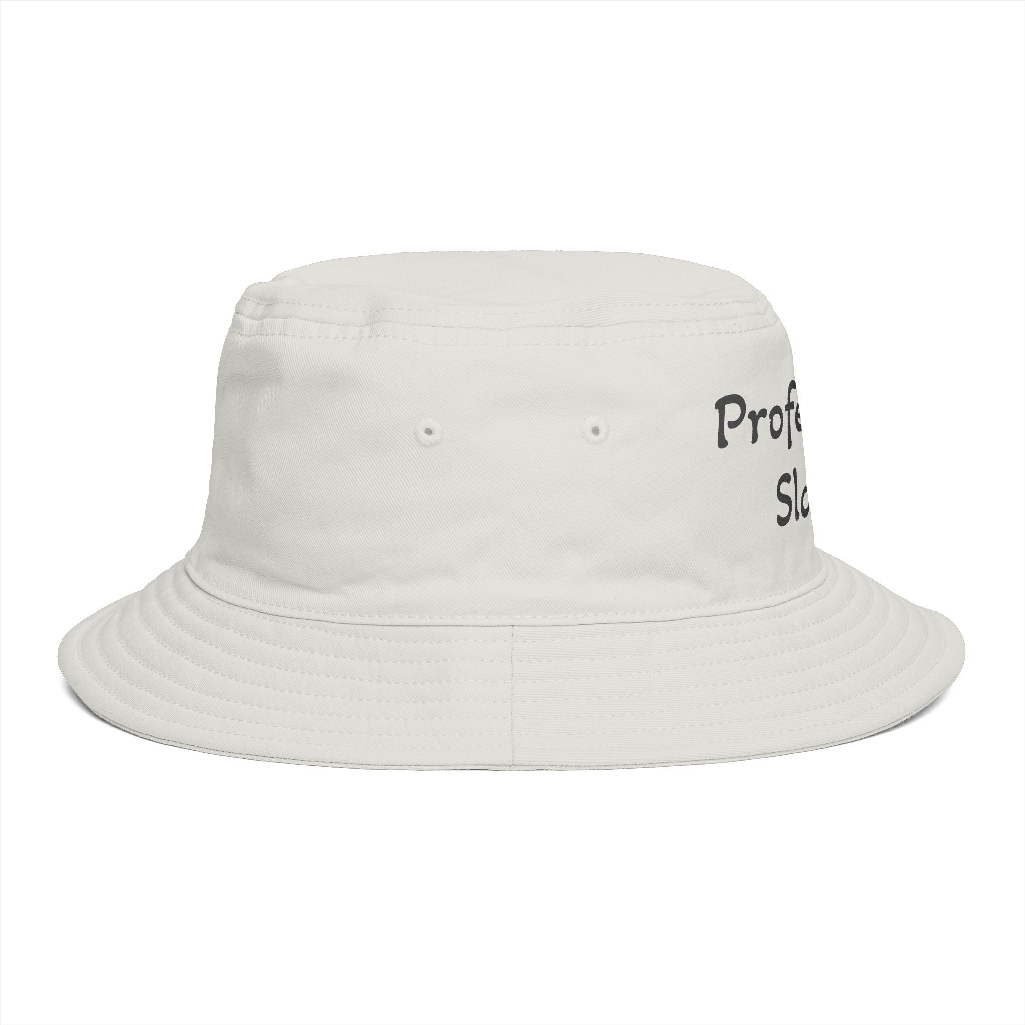 Professional Slacker Bucket Hat — Funny Casual Brim Hat for Laid-Back Style