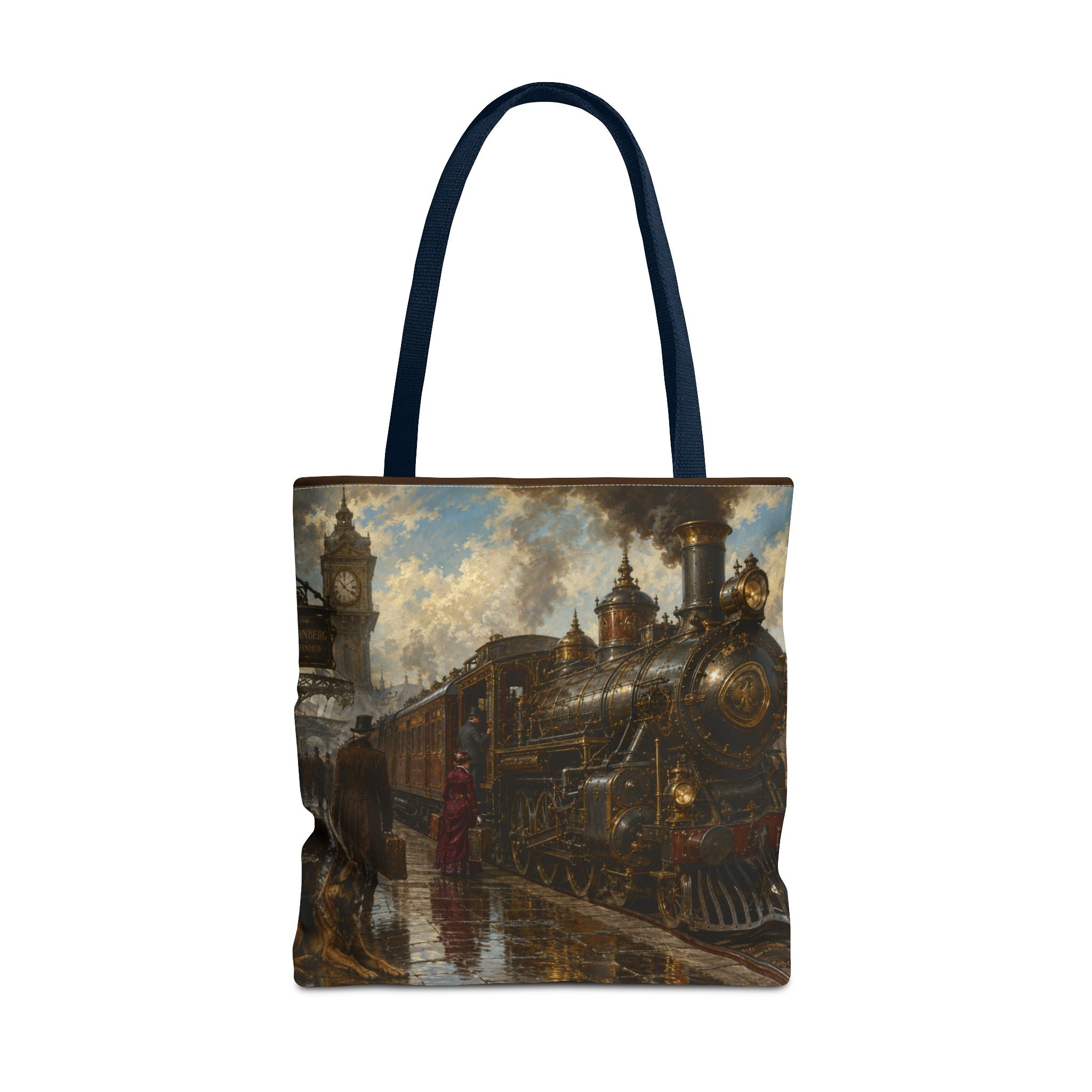 Steampunk Tote Bag — Victorian Station Art All-Over Print