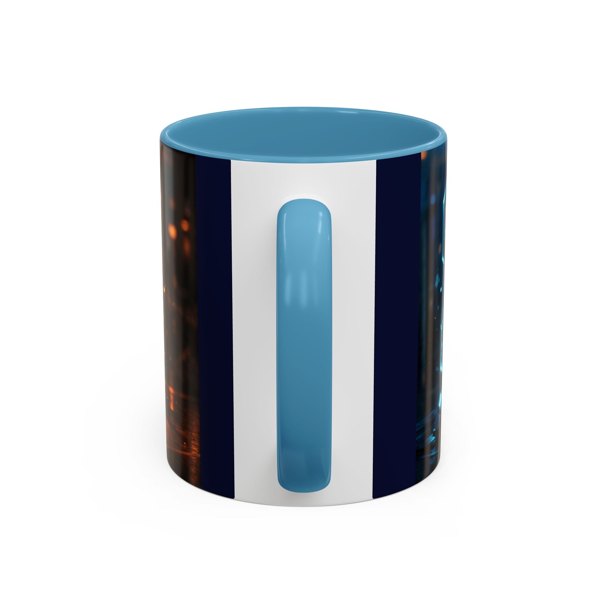 Coffee Mug — Neon Sign “May Contain Whiskey” Accent Mug (11/15 oz)