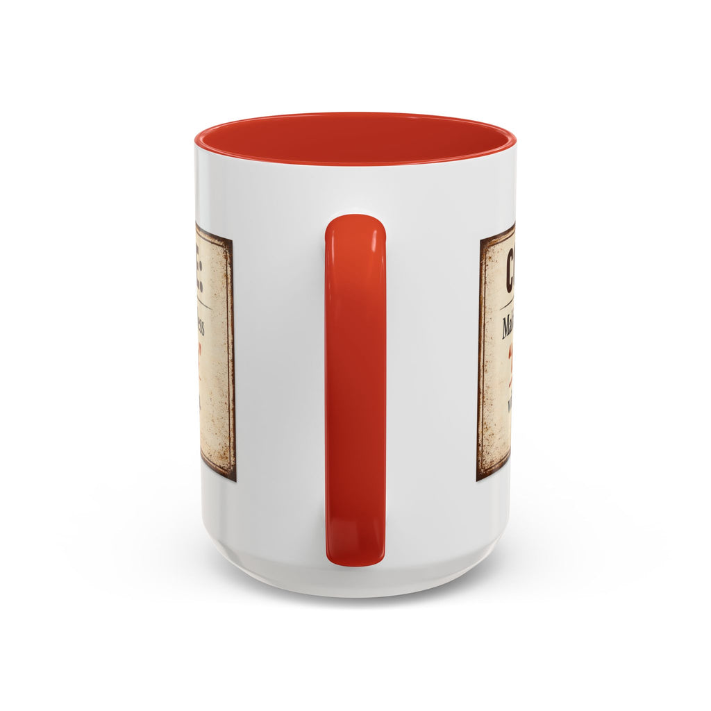 Coffee Mug — “Coffee: Making people less ‘targety’ with every cup” Vintage Accent Mug