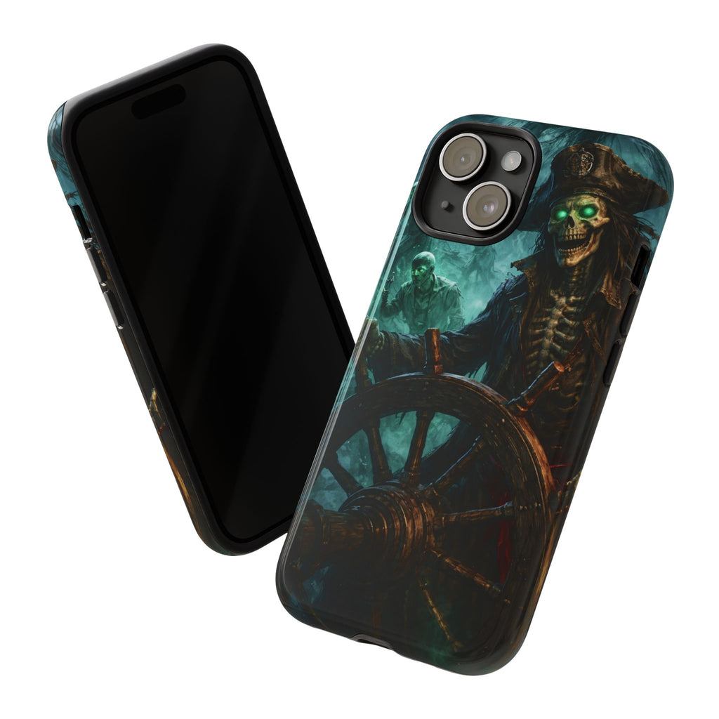 Pirate Skeleton Phone Case — Haunted Ship Captain iPhone Cover