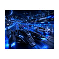 Futuristic Racing Poster — Nebula GP High-Speed Sci‑Fi Print