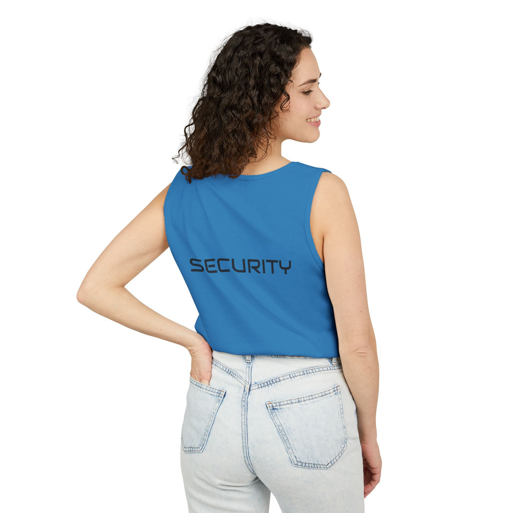 SECURITY Graphic Tank Top — Bold 'SECURITY' Streetwear Muscle Tee