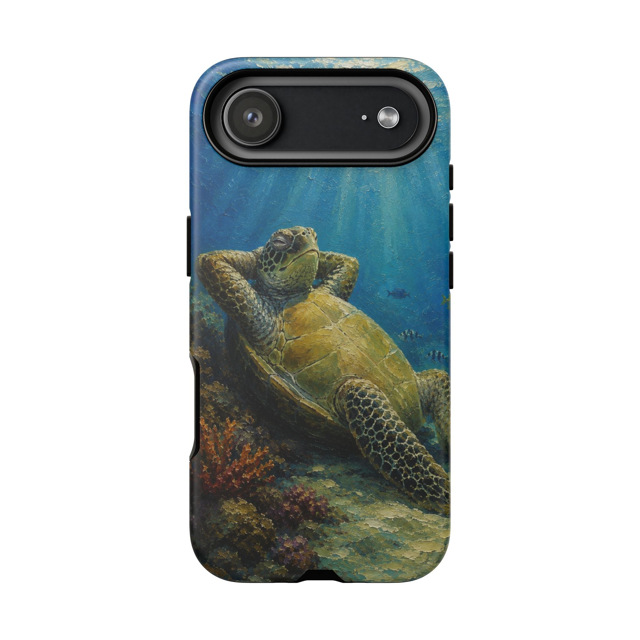 Sea Turtle Relaxation Phone Case — Ocean Underwater Art Protective Tough Case