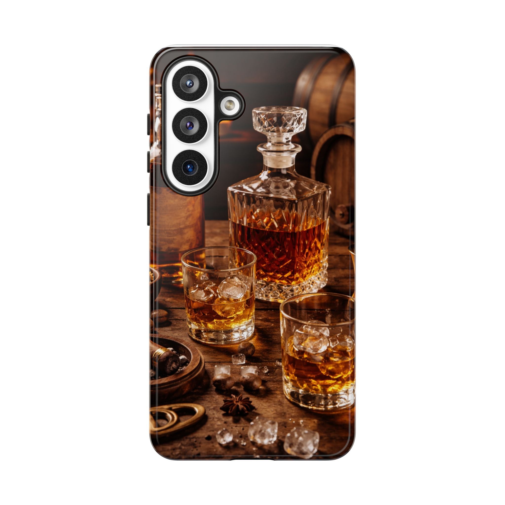 Whiskey Decanter Phone Case — Vintage Bar Spirits Protective Tough Case