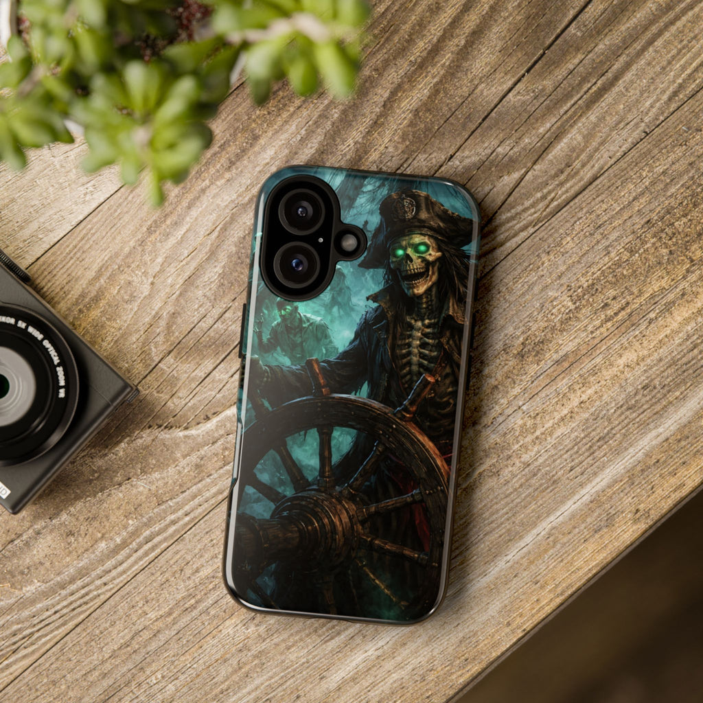 Pirate Skeleton Phone Case — Haunted Ship Captain iPhone Cover