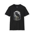 Raven & Skull Moon T-Shirt — Gothic Crow Graphic Tee