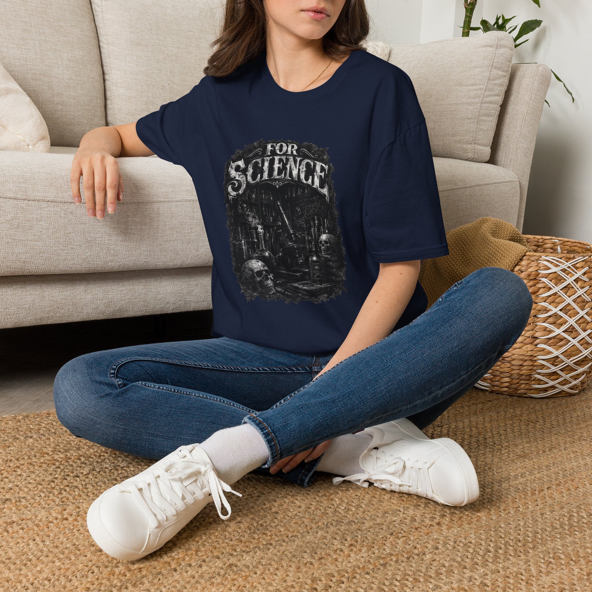 For Science T-Shirt — Dark Vintage Science Graphic Tee