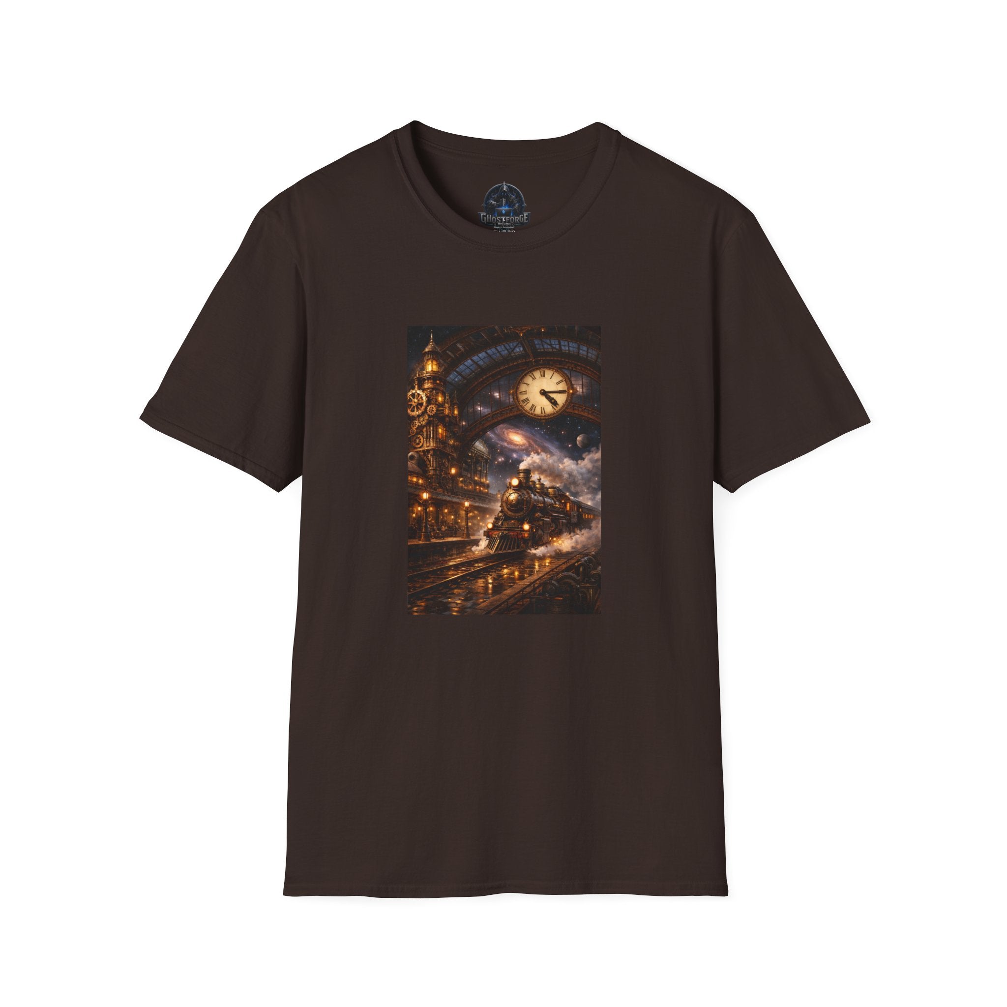 Steampunk Train T-Shirt — Steampunk Nightscape Tee