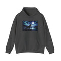 Wolf Howl Hoodie — Northern Lights Moonlight Graphic Sweatshirt
