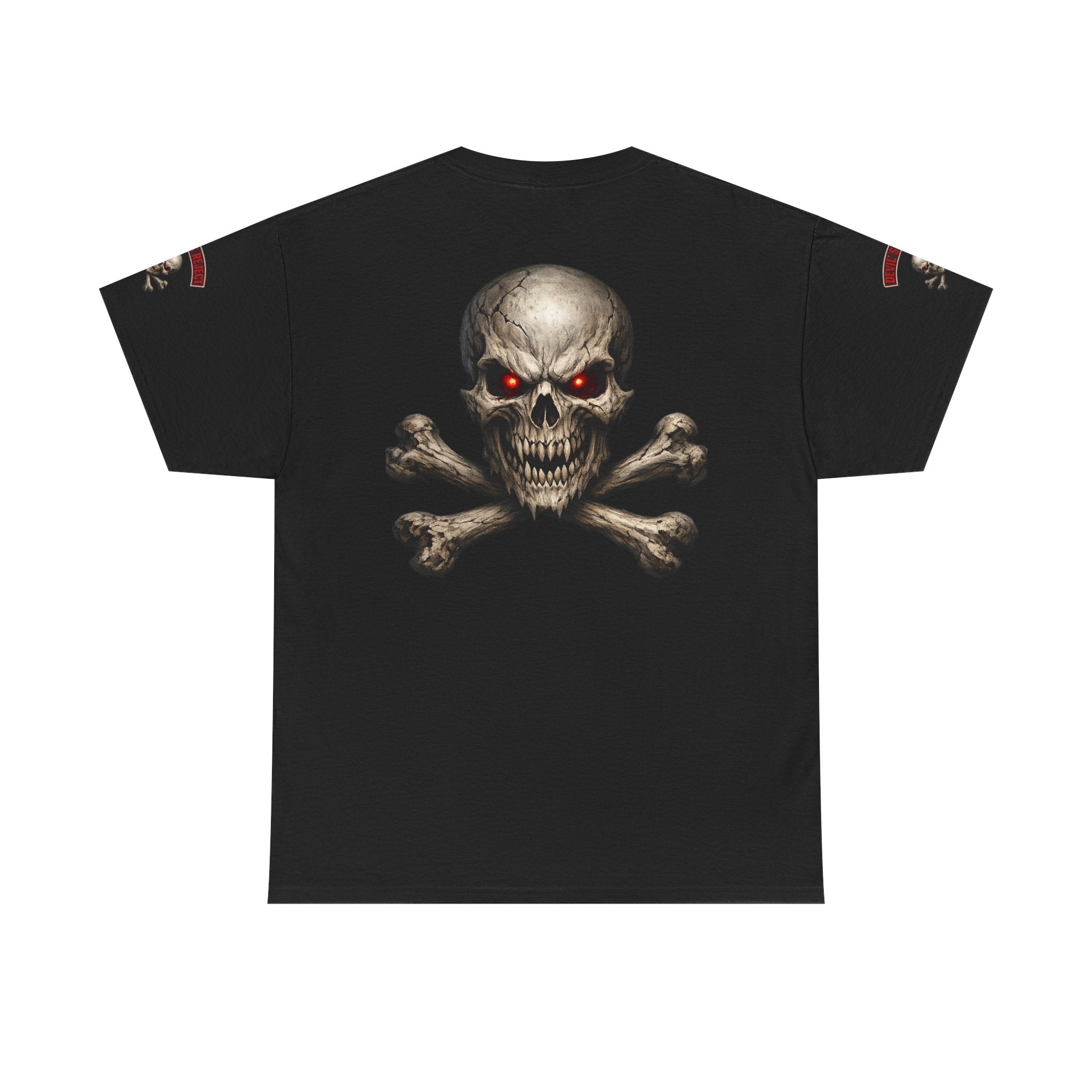 Premium Skull & Crossbones Graphic Tee — Red-Eye Pirate Skull T-Shirt