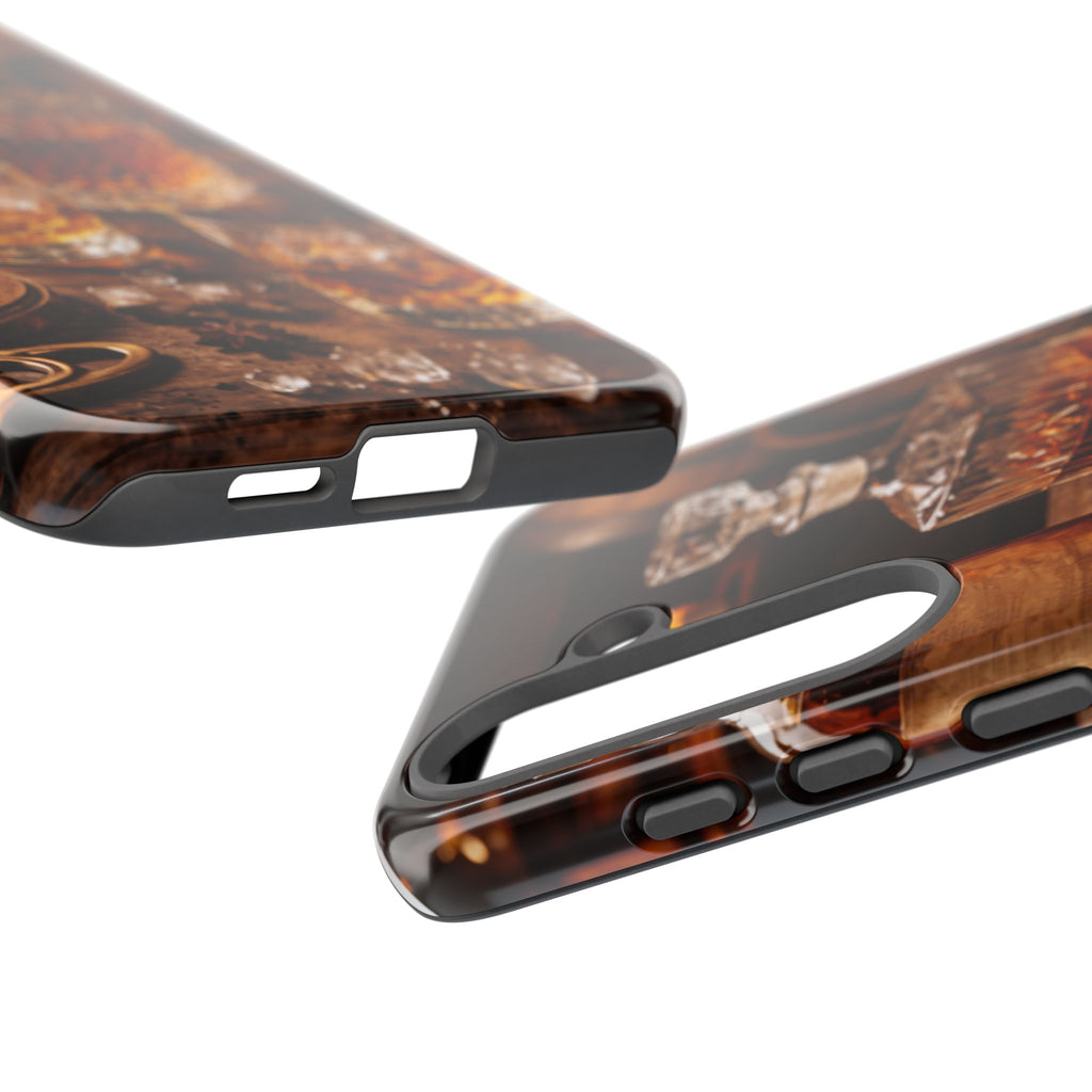 Whiskey Decanter Phone Case — Vintage Bar Spirits Protective Tough Case