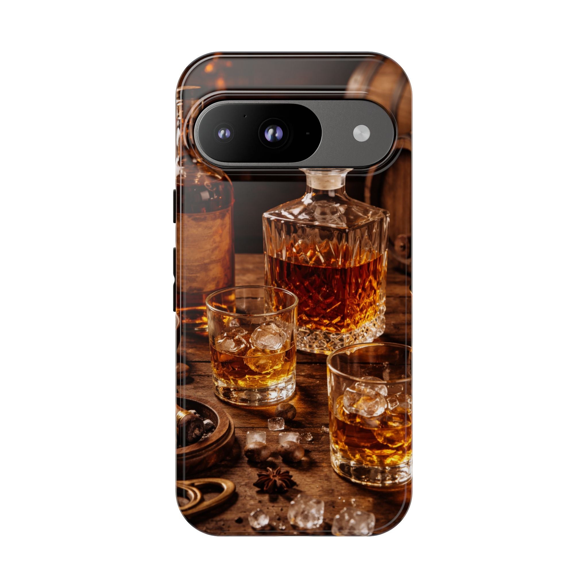 Whiskey Decanter Phone Case — Vintage Bar Spirits Protective Tough Case